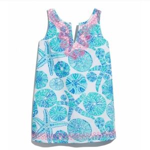 Lilly Pulitzer Target Sea Urchin Starfish Sand Dollar Embroidered Dress XL 14/16